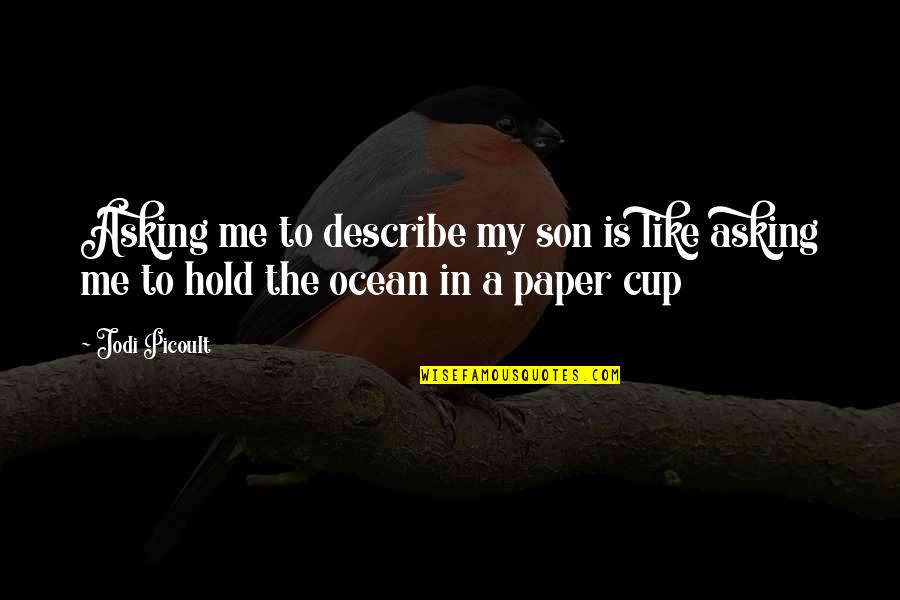 Kisfaludy Program Quotes By Jodi Picoult: Asking me to describe my son is like
