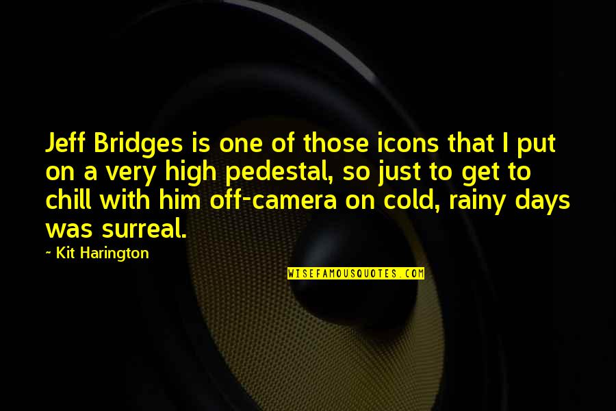 Kit Harington Quotes By Kit Harington: Jeff Bridges is one of those icons that Kit Harington Quotes By Kit Harington: Jeff Bridges is one of those icons that