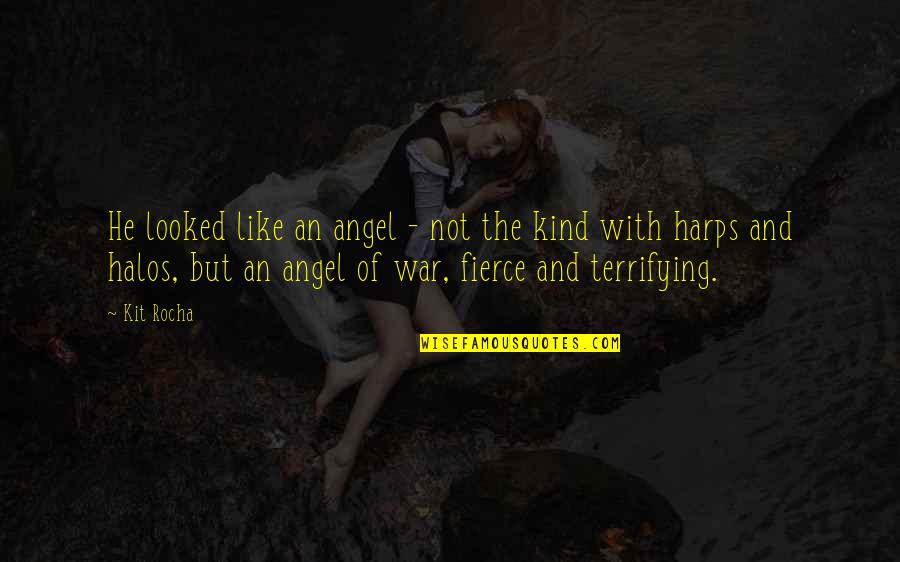 Kit Rocha Quotes By Kit Rocha: He looked like an angel - not the Kit Rocha Quotes By Kit Rocha: He looked like an angel - not the