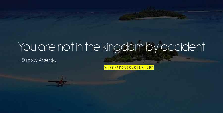 Kitahara Mirei Quotes By Sunday Adelaja: You are not in the kingdom by accident Kitahara Mirei Quotes By Sunday Adelaja: You are not in the kingdom by accident