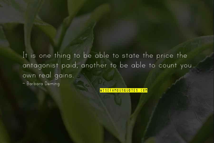 Kitchin Quotes By Barbara Deming: It is one thing to be able to