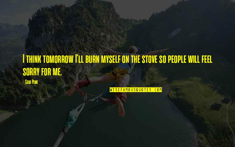 Kite Surfing Quotes By Sam Pink: I think tomorrow I'll burn myself on the