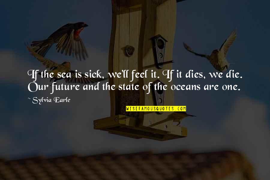 Kiteboarder Into Building Quotes By Sylvia Earle: If the sea is sick, we'll feel it.