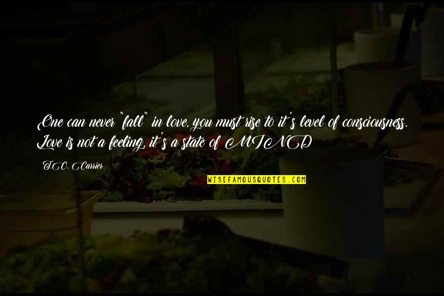 Kiya Koda Quotes By T.C. Carrier: One can never "fall" in love, you must
