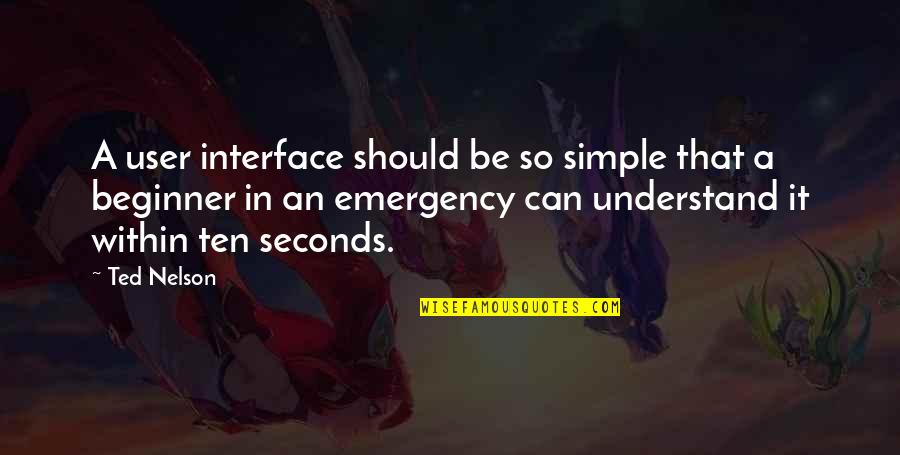 Kiyomori Ffbe Quotes By Ted Nelson: A user interface should be so simple that Kiyomori Ffbe Quotes By Ted Nelson: A user interface should be so simple that