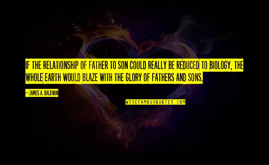 Klavons Menu Quotes By James A. Baldwin: If the relationship of father to son could Klavons Menu Quotes By James A. Baldwin: If the relationship of father to son could