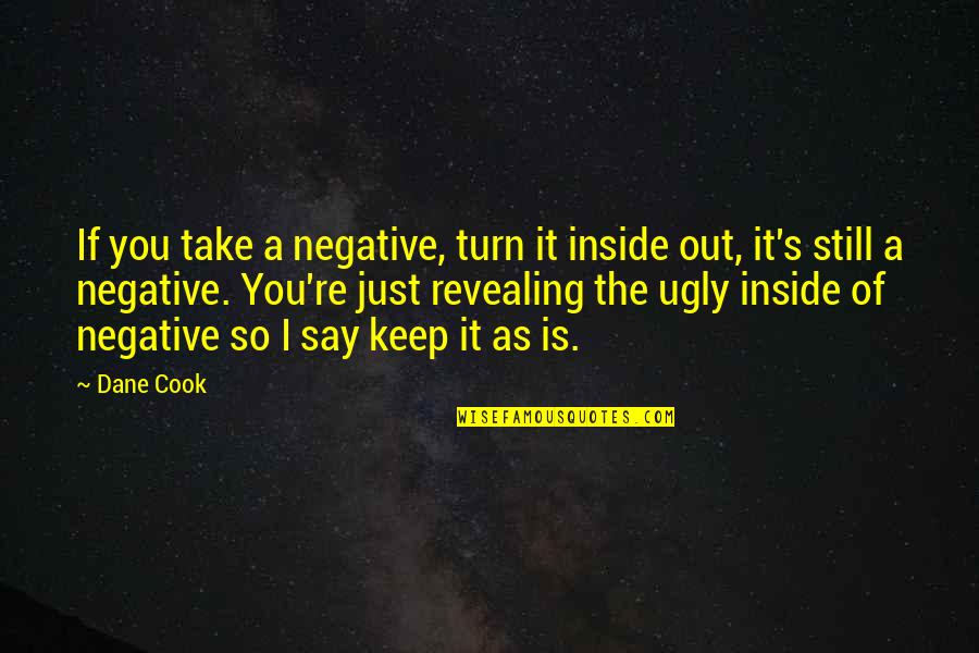 Kleinhans Winter Quotes By Dane Cook: If you take a negative, turn it inside