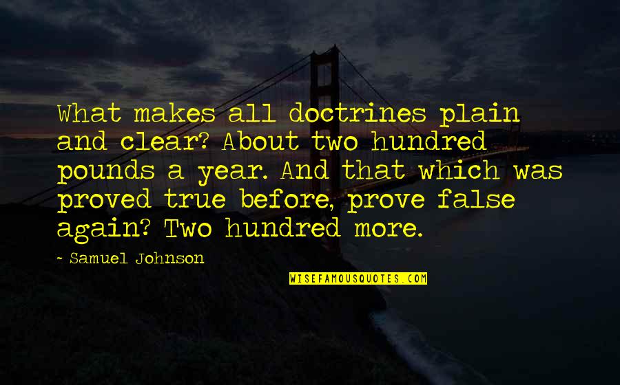 Kleinsmith Stairs Quotes By Samuel Johnson: What makes all doctrines plain and clear? About Kleinsmith Stairs Quotes By Samuel Johnson: What makes all doctrines plain and clear? About