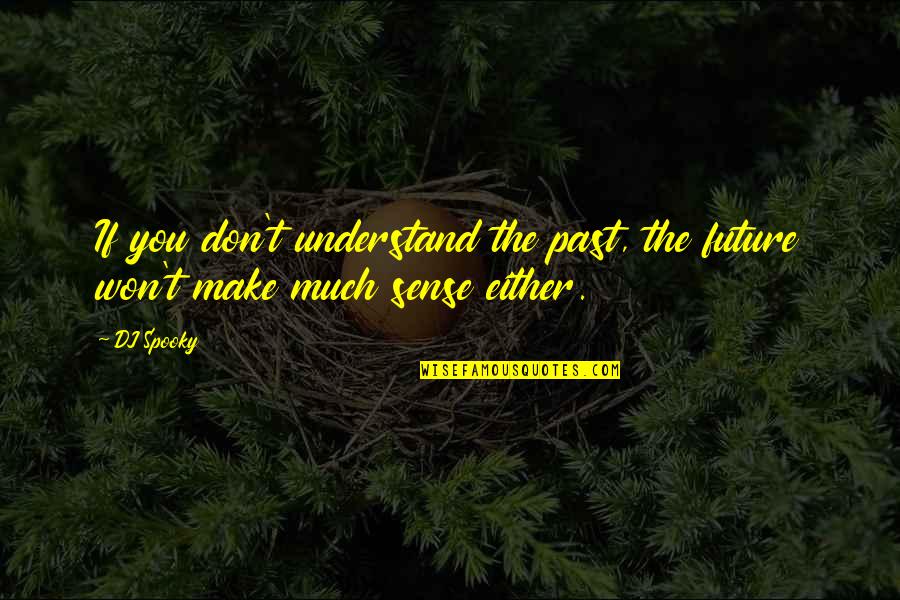 Klingeln Konjugation Quotes By DJ Spooky: If you don't understand the past, the future