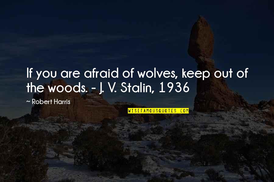 Klootwyk Thomas Quotes By Robert Harris: If you are afraid of wolves, keep out