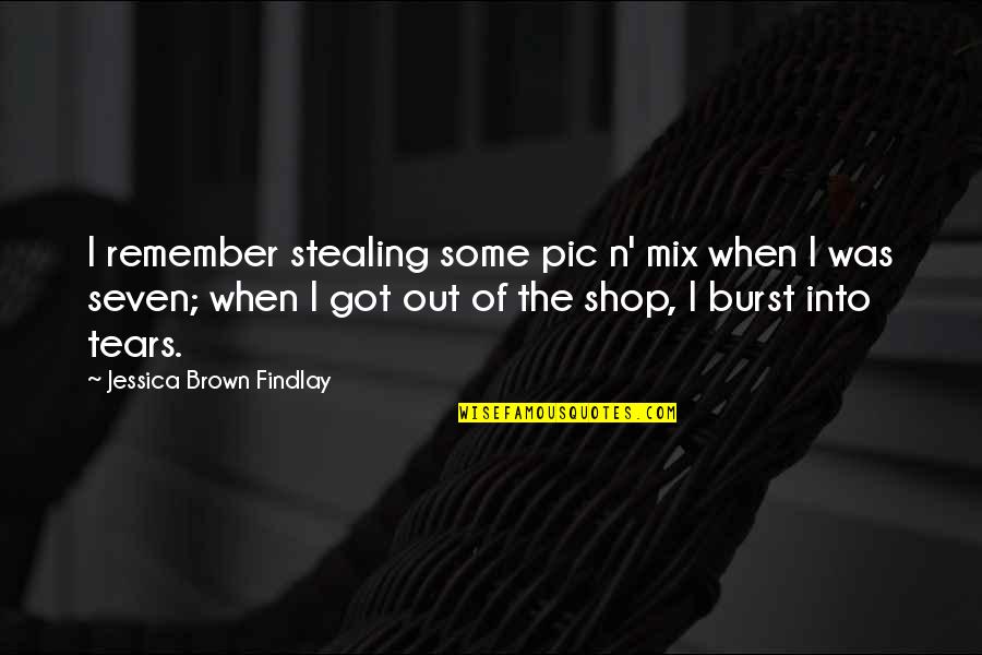 Klusia Quotes By Jessica Brown Findlay: I remember stealing some pic n' mix when