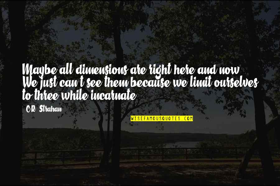 Knausgard Over Het Quotes By C.R. Strahan: Maybe all dimensions are right here and now. Knausgard Over Het Quotes By C.R. Strahan: Maybe all dimensions are right here and now.