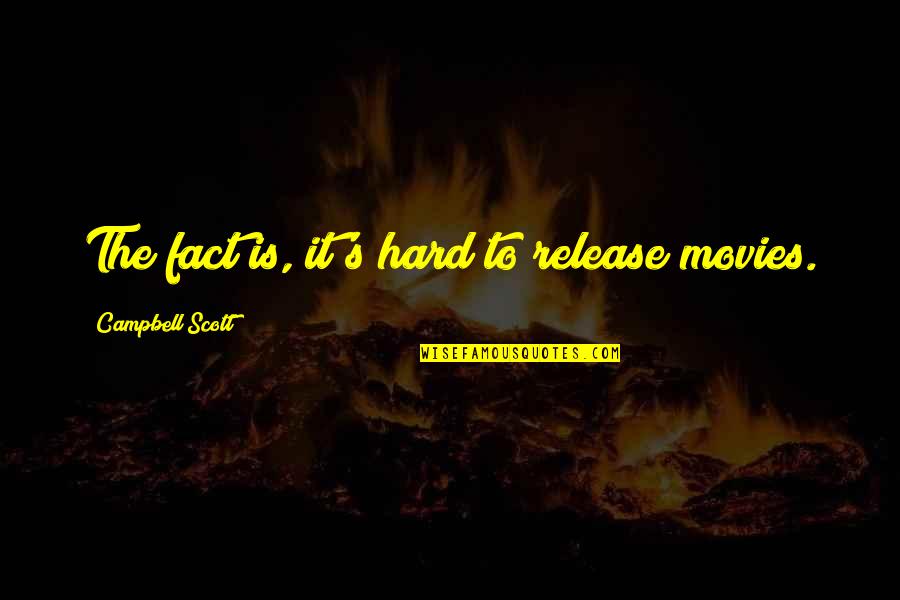 Knebworth 1976 Quotes By Campbell Scott: The fact is, it's hard to release movies.