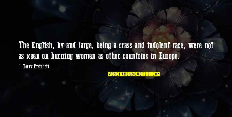 Knect Ky Quotes By Terry Pratchett: The English, by and large, being a crass