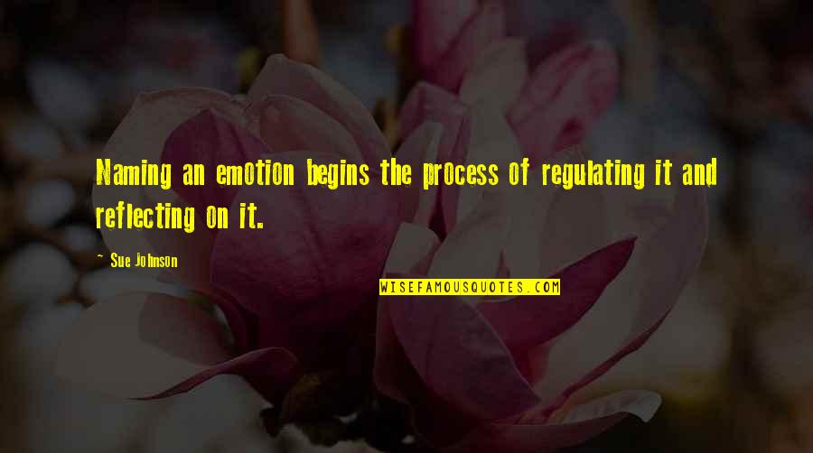 Knights Of Sidonia Quotes By Sue Johnson: Naming an emotion begins the process of regulating