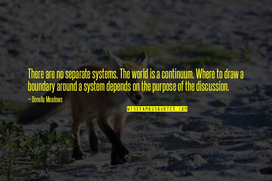 Knochelmann Quotes By Donella Meadows: There are no separate systems. The world is