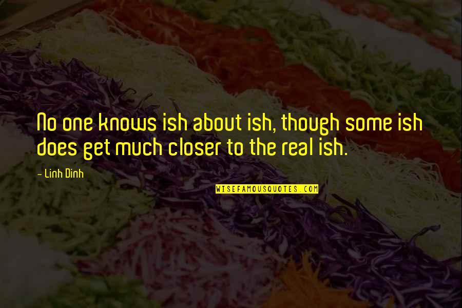 Knock Em Out Pest Quotes By Linh Dinh: No one knows ish about ish, though some