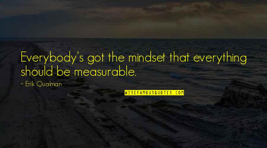 Knock On Wood Quotes By Erik Qualman: Everybody's got the mindset that everything should be