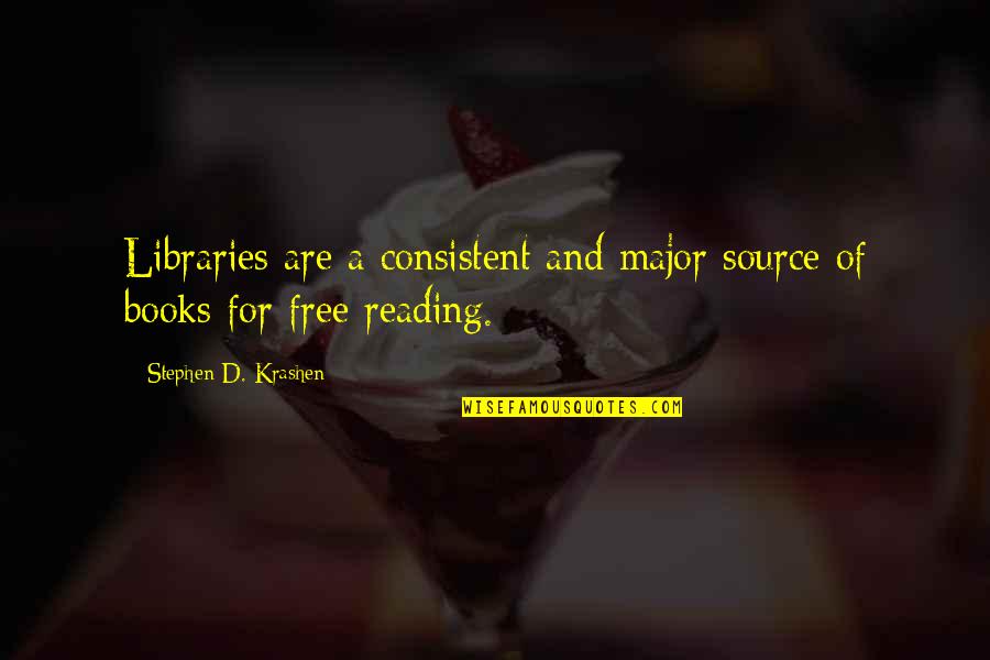 Knockaert Vlamertinge Quotes By Stephen D. Krashen: Libraries are a consistent and major source of Knockaert Vlamertinge Quotes By Stephen D. Krashen: Libraries are a consistent and major source of
