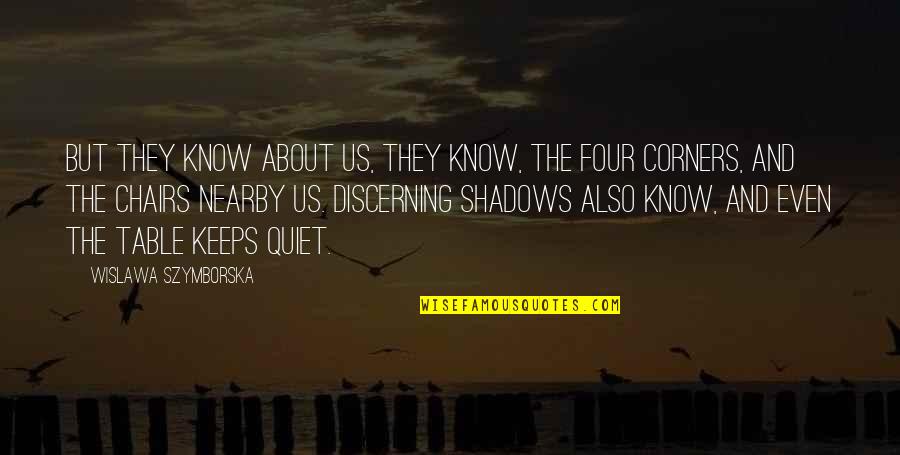Know About Us Quotes By Wislawa Szymborska: But they know about us, they know, the Know About Us Quotes By Wislawa Szymborska: But they know about us, they know, the