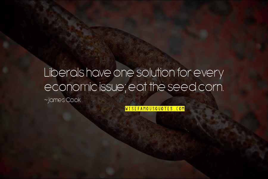 Knower Quotes By James Cook: Liberals have one solution for every economic issue;
