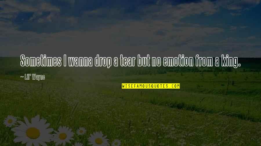 Knowing What To Ignore Quotes By Lil' Wayne: Sometimes I wanna drop a tear but no