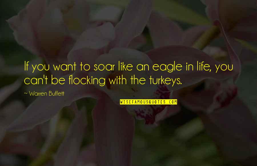 Knowing You're Meant To Be With Someone Quotes By Warren Buffett: If you want to soar like an eagle