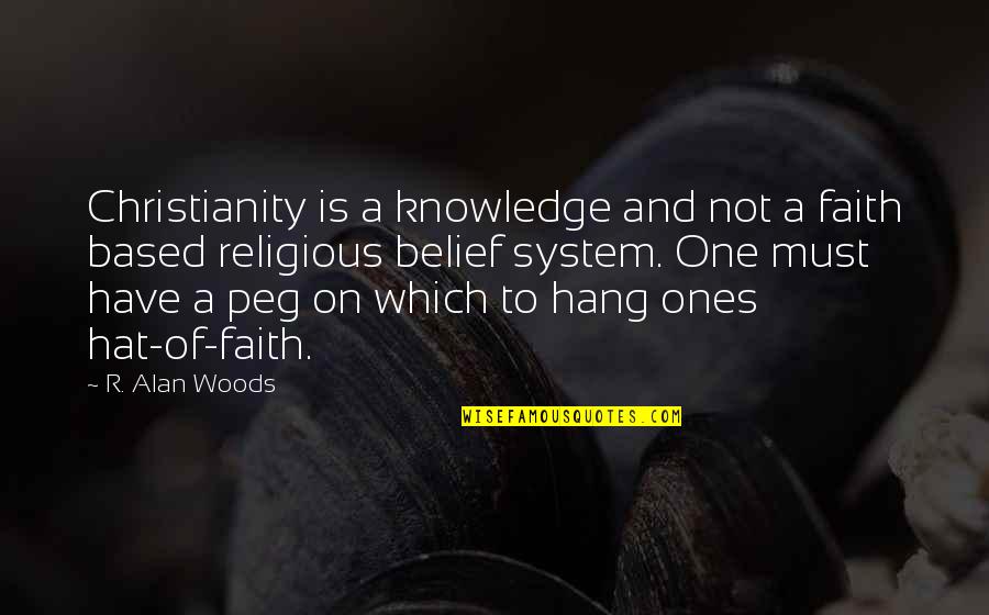 Knowledge Based Quotes By R. Alan Woods: Christianity is a knowledge and not a faith