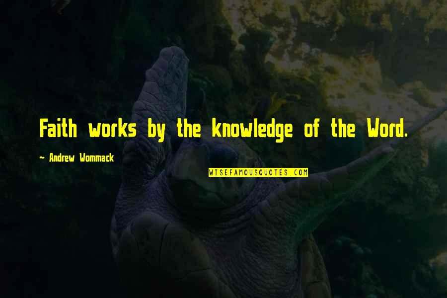 Knowledge From The Bible Quotes By Andrew Wommack: Faith works by the knowledge of the Word.