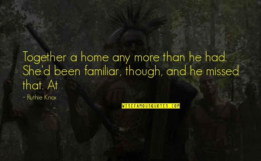 Knox Quotes By Ruthie Knox: Together a home any more than he had.
