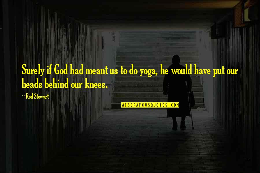 Kobolds Ate Quotes By Rod Stewart: Surely if God had meant us to do