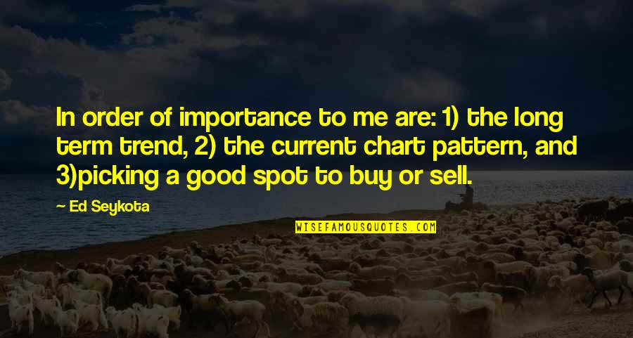Kobudo Video Quotes By Ed Seykota: In order of importance to me are: 1) Kobudo Video Quotes By Ed Seykota: In order of importance to me are: 1)