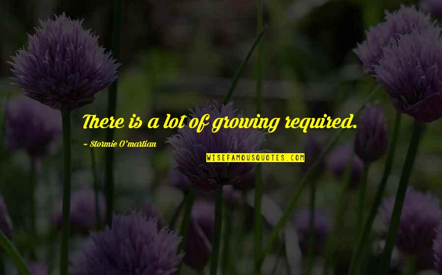 Kochany Wellness Quotes By Stormie O'martian: There is a lot of growing required.