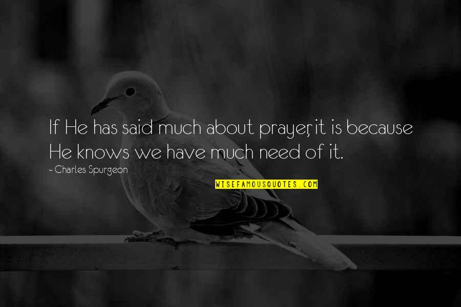Kochiana Quotes By Charles Spurgeon: If He has said much about prayer, it