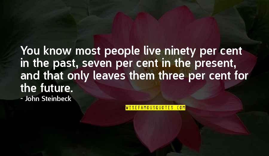 Kocuria Quotes By John Steinbeck: You know most people live ninety per cent