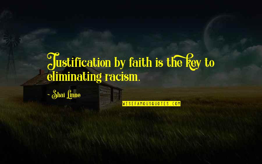 Koenraad De Boulle Quotes By Shai Linne: Justification by faith is the key to eliminating