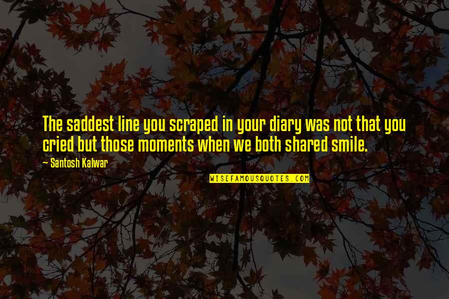 Koeppen Relaxation Quotes By Santosh Kalwar: The saddest line you scraped in your diary Koeppen Relaxation Quotes By Santosh Kalwar: The saddest line you scraped in your diary
