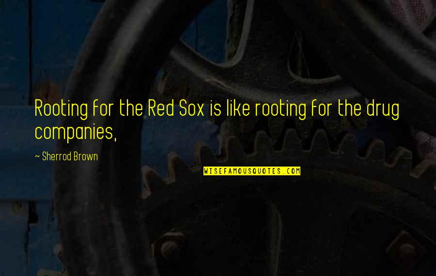 Kof Mature Quotes By Sherrod Brown: Rooting for the Red Sox is like rooting