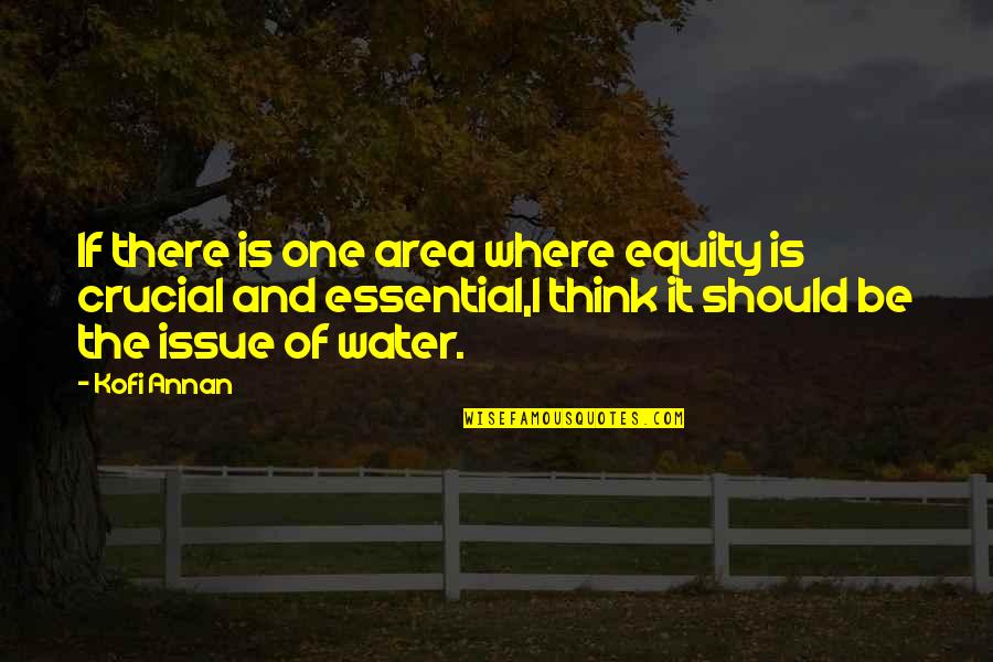 Kofi Annan Quotes By Kofi Annan: If there is one area where equity is Kofi Annan Quotes By Kofi Annan: If there is one area where equity is