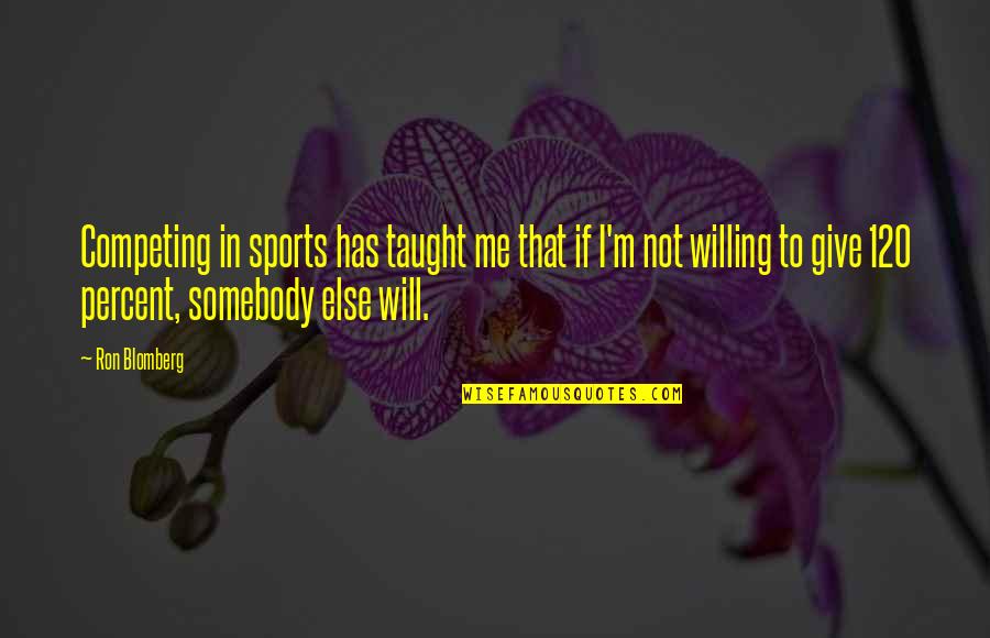 Koga Oogami Quotes By Ron Blomberg: Competing in sports has taught me that if Koga Oogami Quotes By Ron Blomberg: Competing in sports has taught me that if