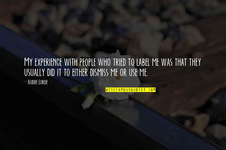 Kohdent Quotes By Audre Lorde: My experience with people who tried to label Kohdent Quotes By Audre Lorde: My experience with people who tried to label