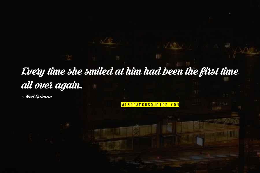 Kohinata Mukai Quotes By Neil Gaiman: Every time she smiled at him had been