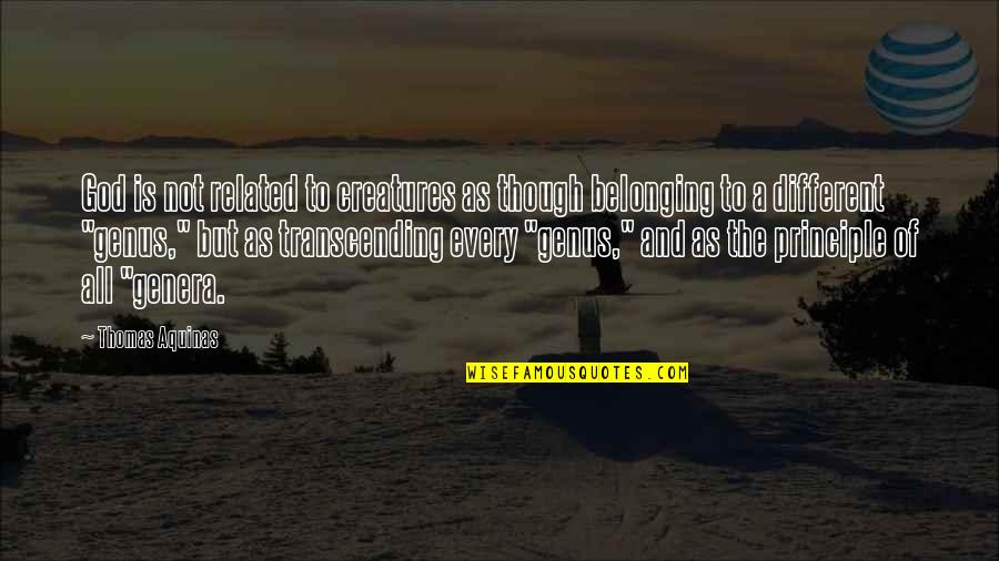 Koirala Manisha Quotes By Thomas Aquinas: God is not related to creatures as though Koirala Manisha Quotes By Thomas Aquinas: God is not related to creatures as though