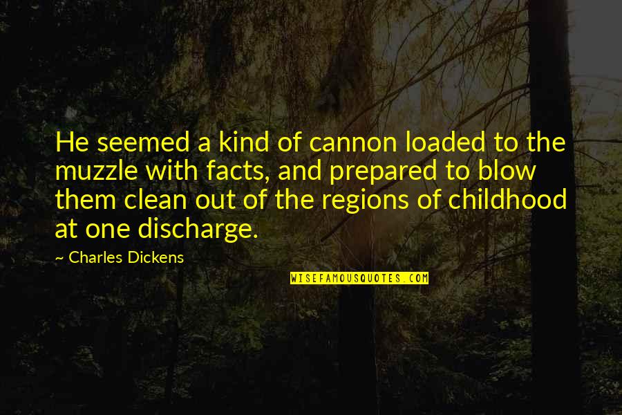 Koivu Kennels Quotes By Charles Dickens: He seemed a kind of cannon loaded to