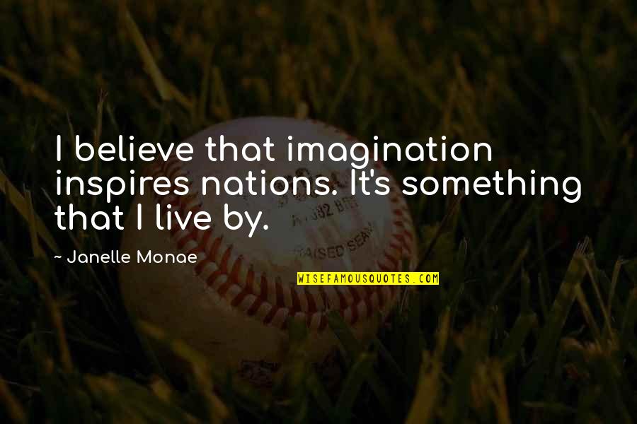 Koleos Quotes By Janelle Monae: I believe that imagination inspires nations. It's something