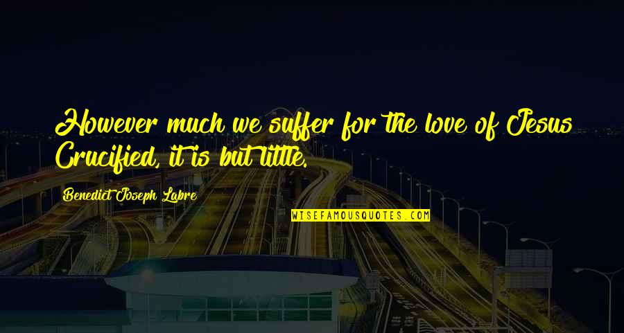 Koll Giumi Jelentkez S Quotes By Benedict Joseph Labre: However much we suffer for the love of