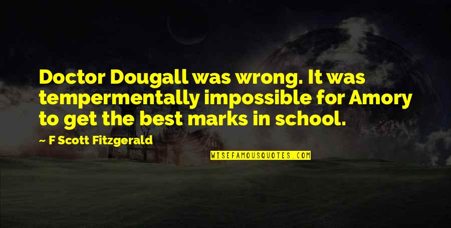 Kominek Afghan Quotes By F Scott Fitzgerald: Doctor Dougall was wrong. It was tempermentally impossible Kominek Afghan Quotes By F Scott Fitzgerald: Doctor Dougall was wrong. It was tempermentally impossible