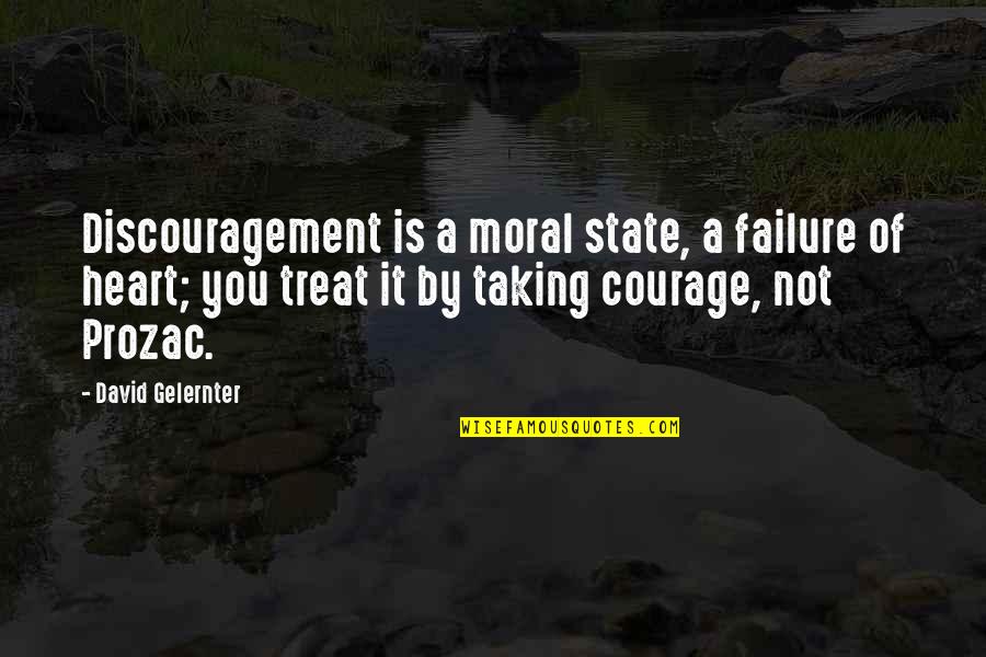 Komninou Filareti Quotes By David Gelernter: Discouragement is a moral state, a failure of
