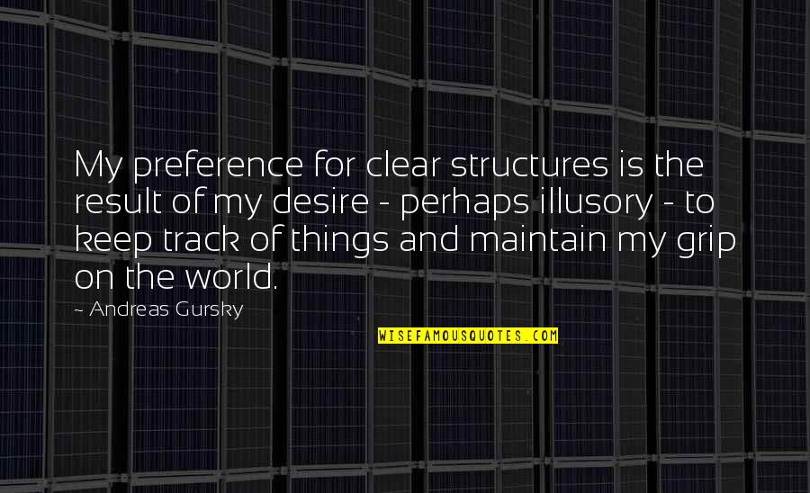 Konfuzius Chinesisches Quotes By Andreas Gursky: My preference for clear structures is the result