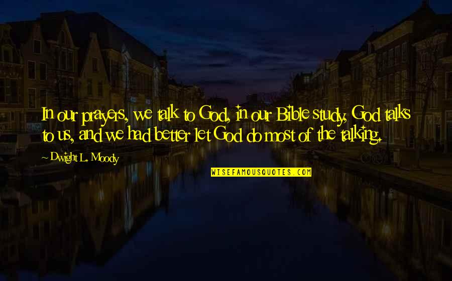 Kong Fu Tze Quotes By Dwight L. Moody: In our prayers, we talk to God, in